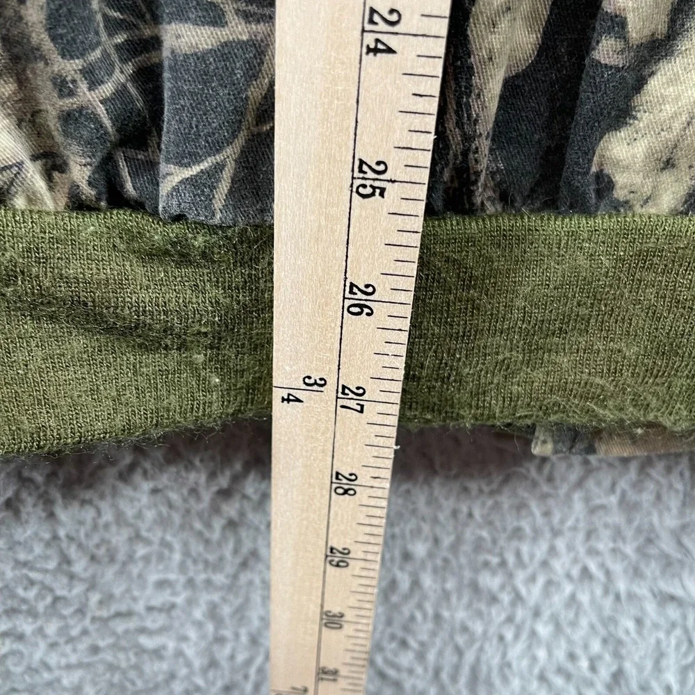 Vintage Mossy Oak Fits Large Hunting Camo Snap Up Jacket Long Sleeve Outdoor USA